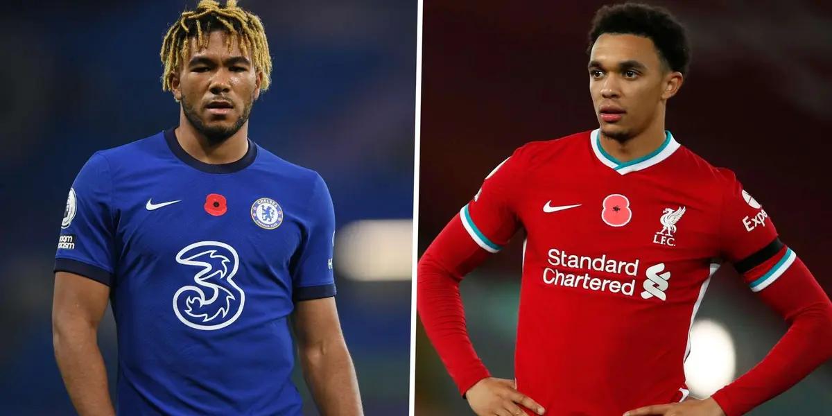 Who has the better number between Reece James and Trent Alexander-Arnold and deserves the starting lineup?