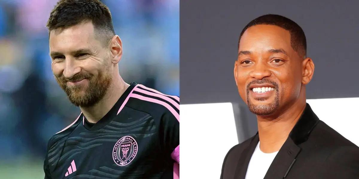 Will Smith is watching Inter Miami debut in the MLS... or rather he's watching Messi!