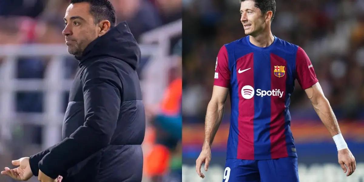 Xavi Hernandez had a severe talk with his players at halftime.