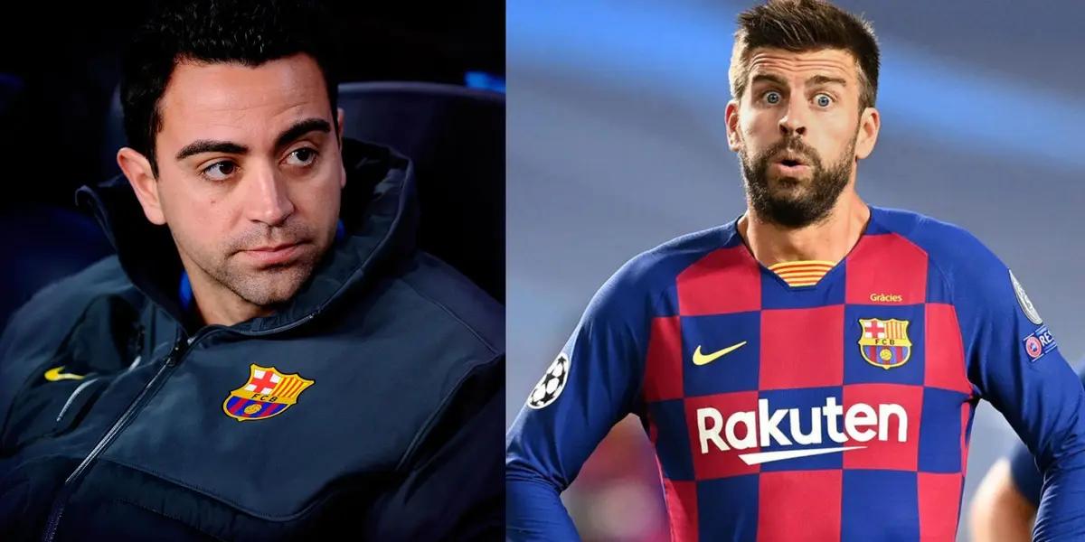 Xavi Hernandez had a talk with his team after losing to Bayern Munich.