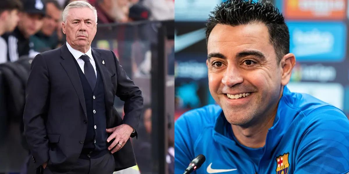 Xavi Hernandez improved Carlo Ancelotti in a concrete aspect of the game.
