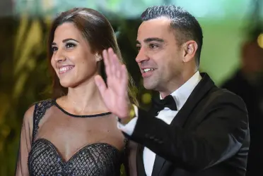 Xavi Hernandez was seen with his wife during his unveiling as Barcelona manager. Who is the wife of the Barcelona manager?