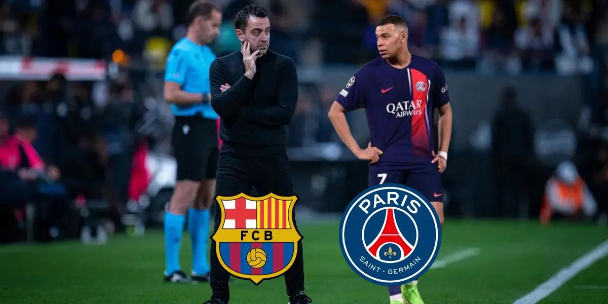 Xavi Hernandez worried for his team while Mbappé relaxes with PSG.