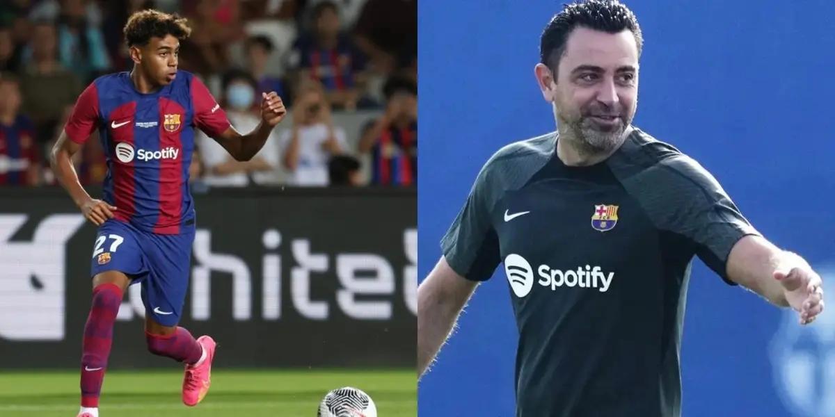 Xavi Hernández's message to Lamine Yamal after the game against Villarreal