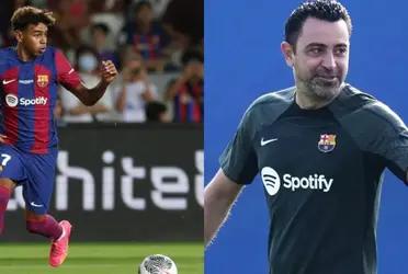 Xavi Hernández's message to Lamine Yamal after the game against Villarreal
