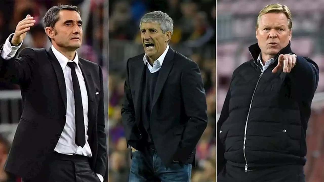 Xavi is the fourth Barcelona coach in two years, who are the other four and how much has it cost Barcelona to sack them.