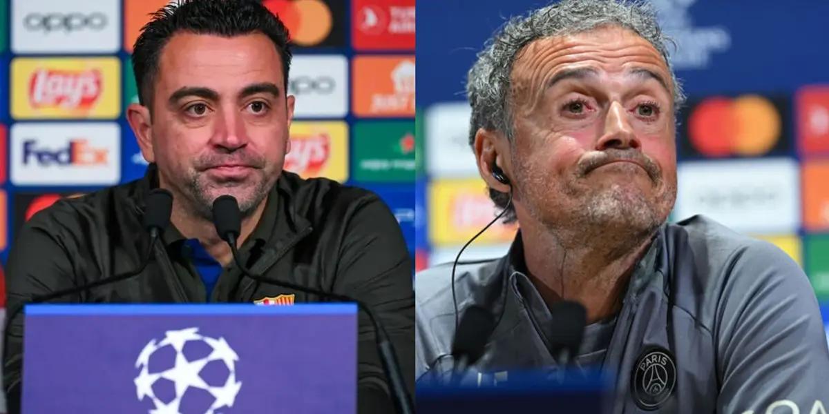 Xavi spoke about Luis Enrique's comments about having more Barca style than him.
