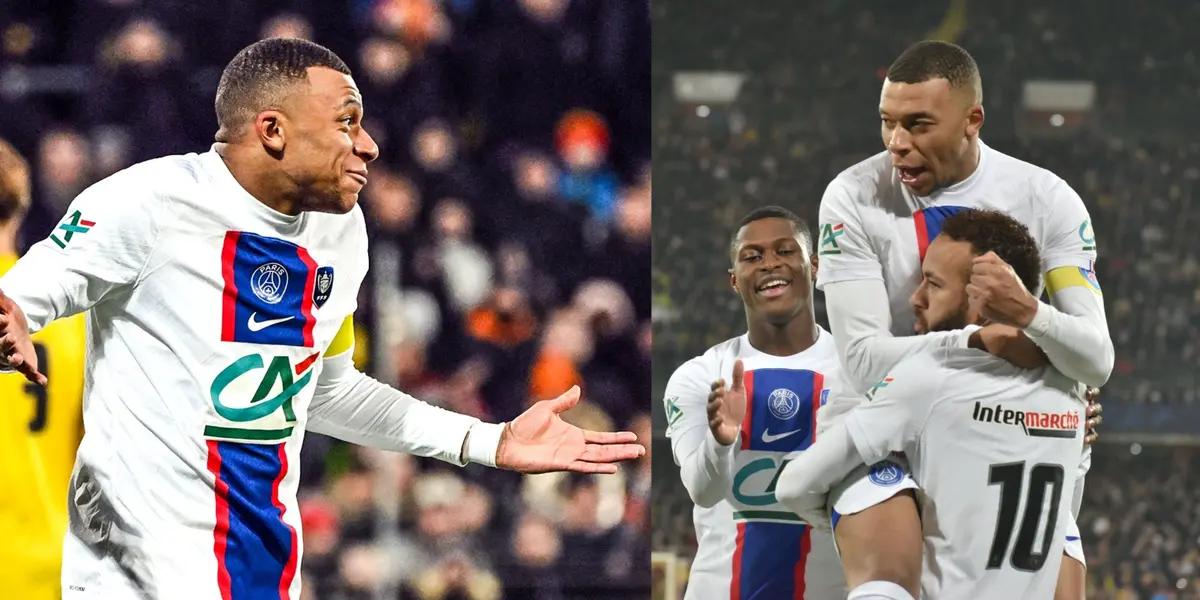 Yes, Kylian Mbappe scored five goals against Pays de Cassel.