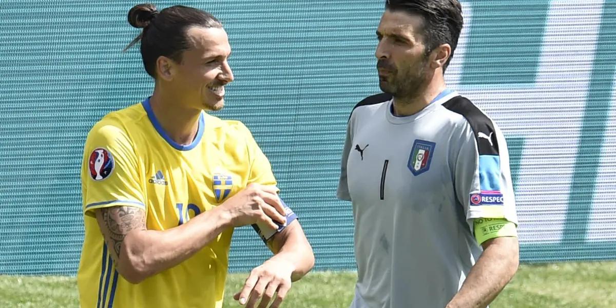 Zlatan Ibrahimovic and Gianluigi Buffon are two of the players with the most history in Seria A and in the world and one of them said he will play much longer than the other.