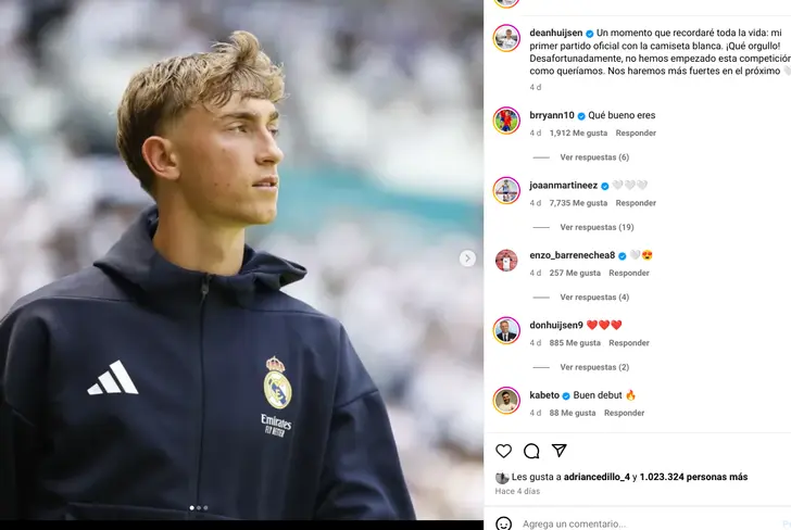 Dean Huijsen on Instagram