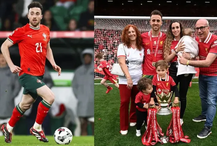 Diogo Jota and is family. Photo. Fortuna web 