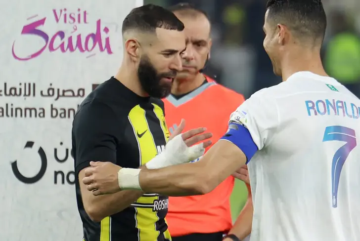 CR7 and Benzema. Photo 20 minutos 